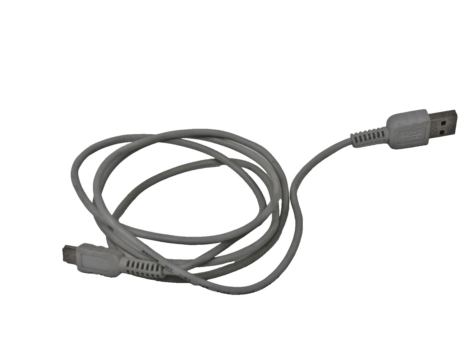 Standard 40-in White Cable Male USB-A to Mini-B