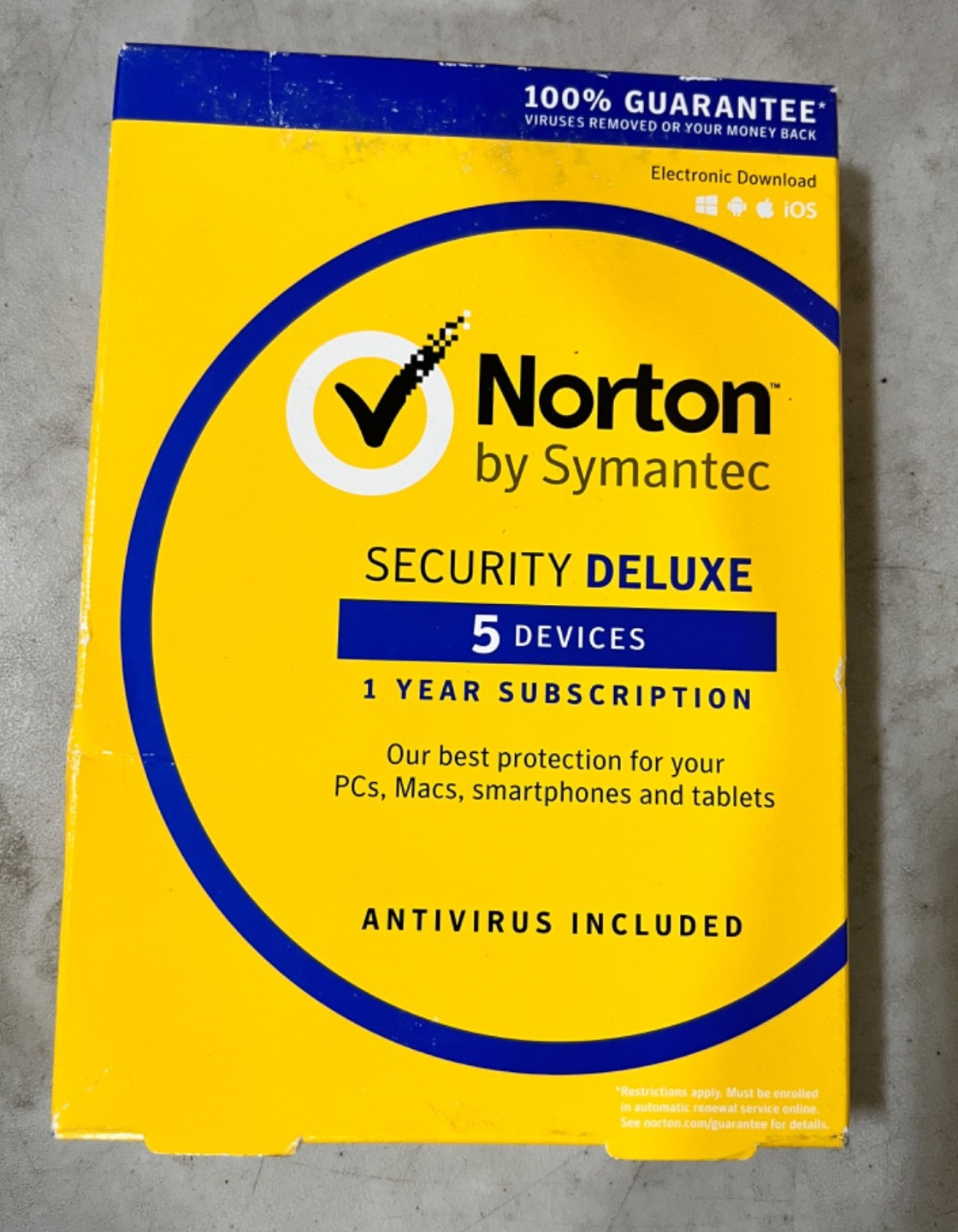 Symantec Norton Security Deluxe – 1 Year Subscription 5 Devices