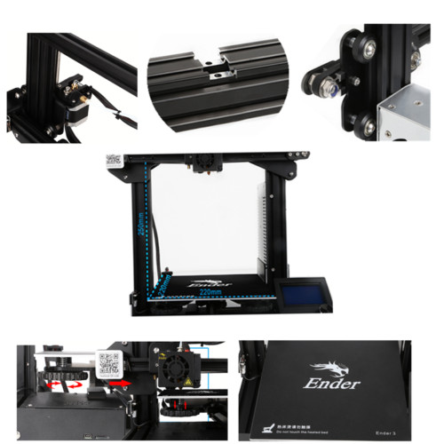 Used Creality Ender 3 3D Printer Fully Open Source Resume Printing for Beginnner