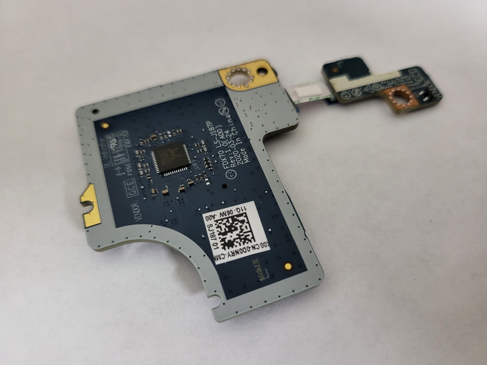 Dell Precision 7550 7750 SD Card Reader IO Circuit Board W/ Indicator D0NRY