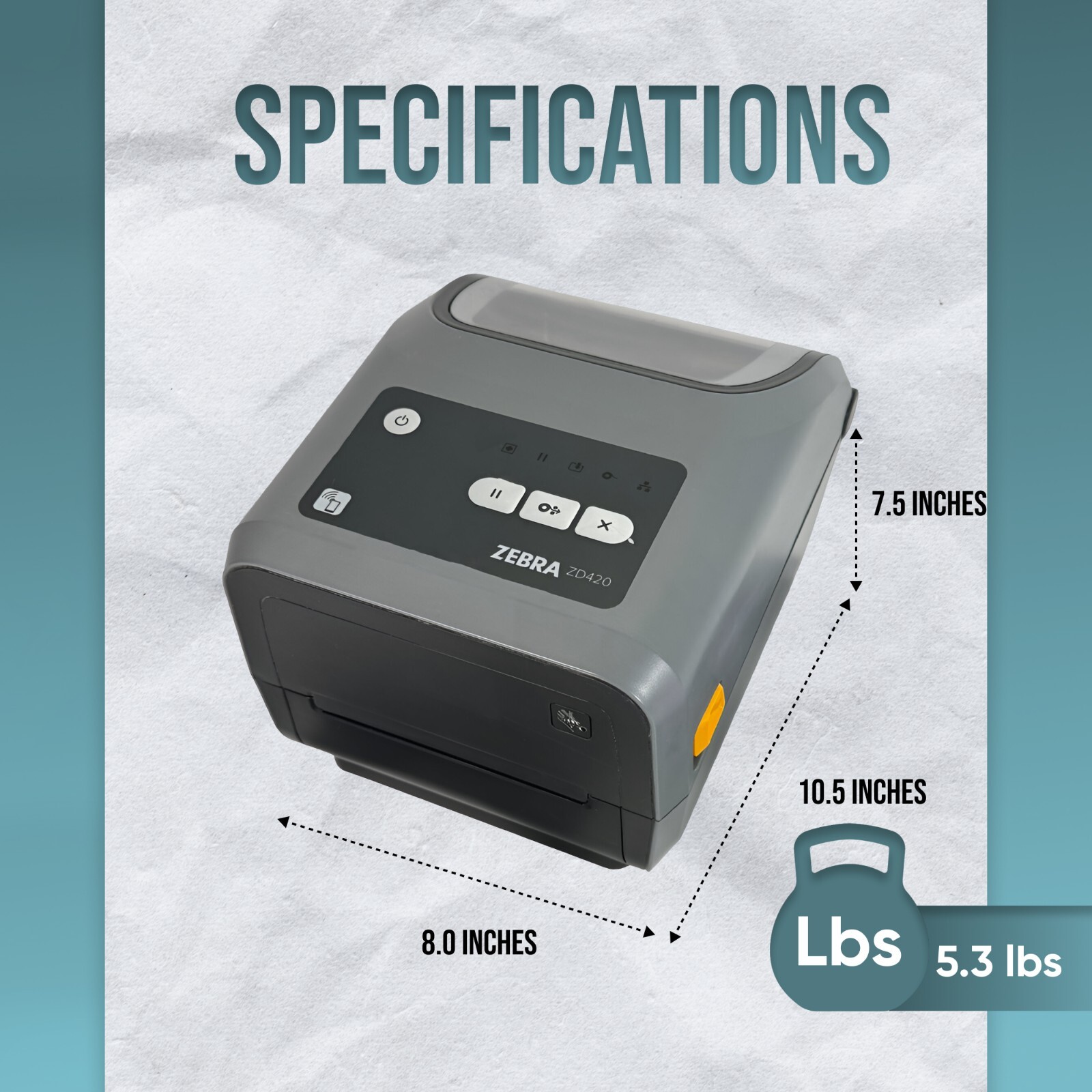 Zebra ZD420 Easy-to-Use Thermal Transfer Business 4×6 Label Printer 300 dpi
