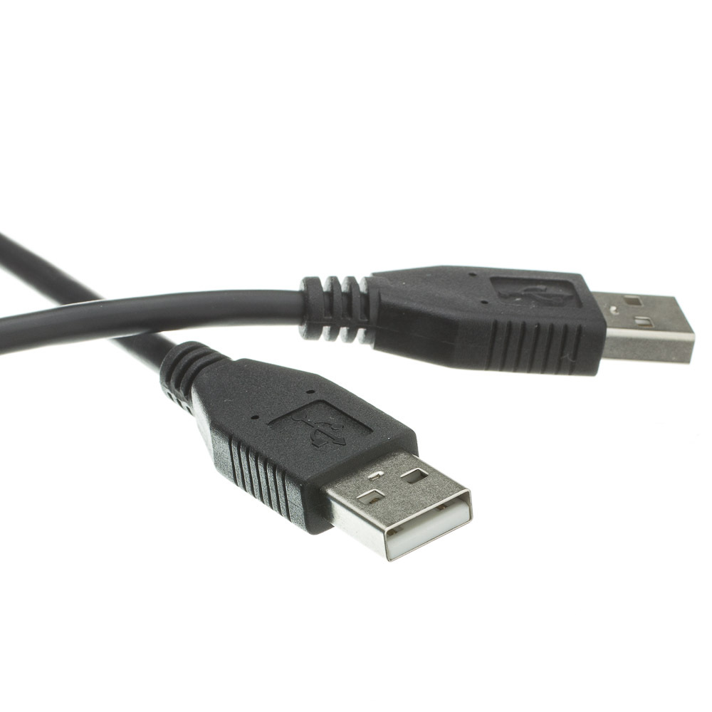 6ft USB 2.0 Type A Male to Type A Male Cable, Black 6 foot 10U2-02106BK