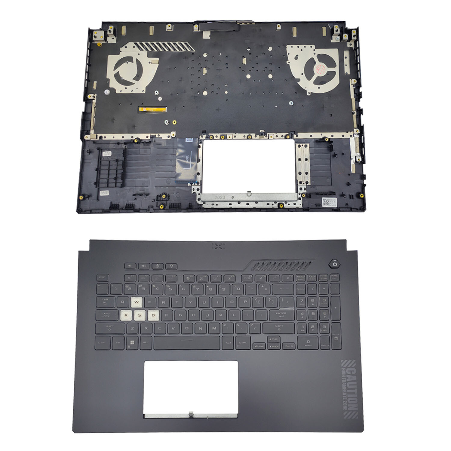 For ASUS TUF Gamig 3Puls FA707 FX707 FX707ZM Palmrest RGB Backlit Keyboard Black