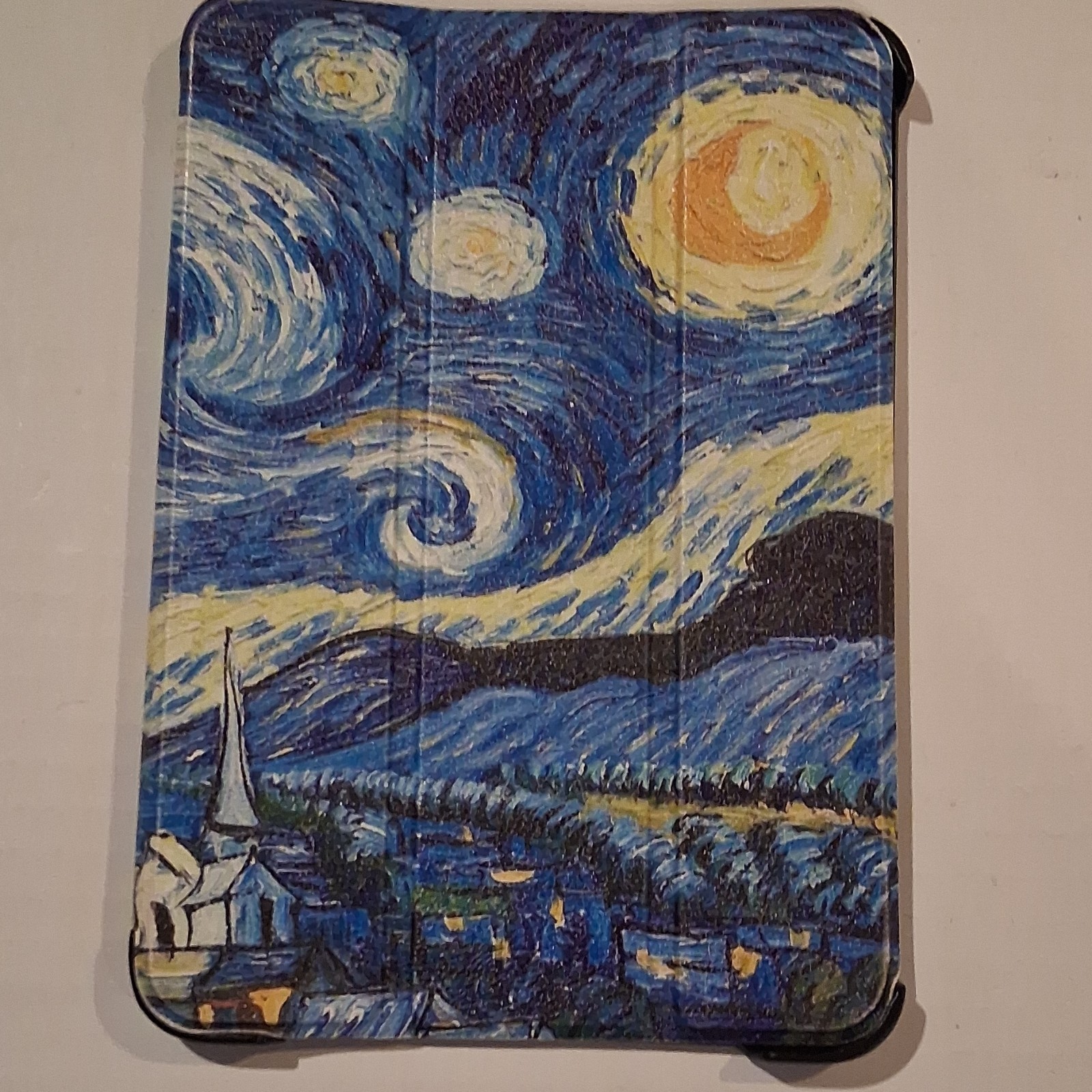 Starry Night Folding Folio Stand Case for Apple iPad, Synthetic Leather