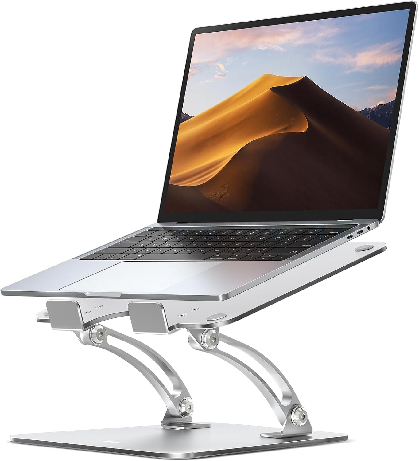 Nulaxy Adjustable Laptop Stand – Ergonomic, Foldable, Heat-Vent, for 10-17″ Lap