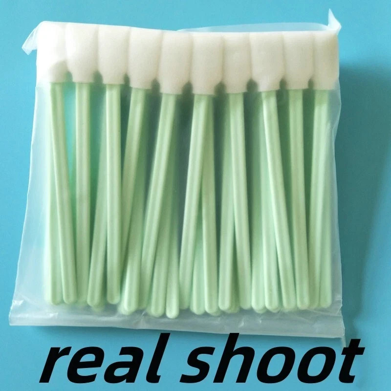 100-Pack Foam Tip Cleaning Swabs – Industrial Precision Sponge Sticks