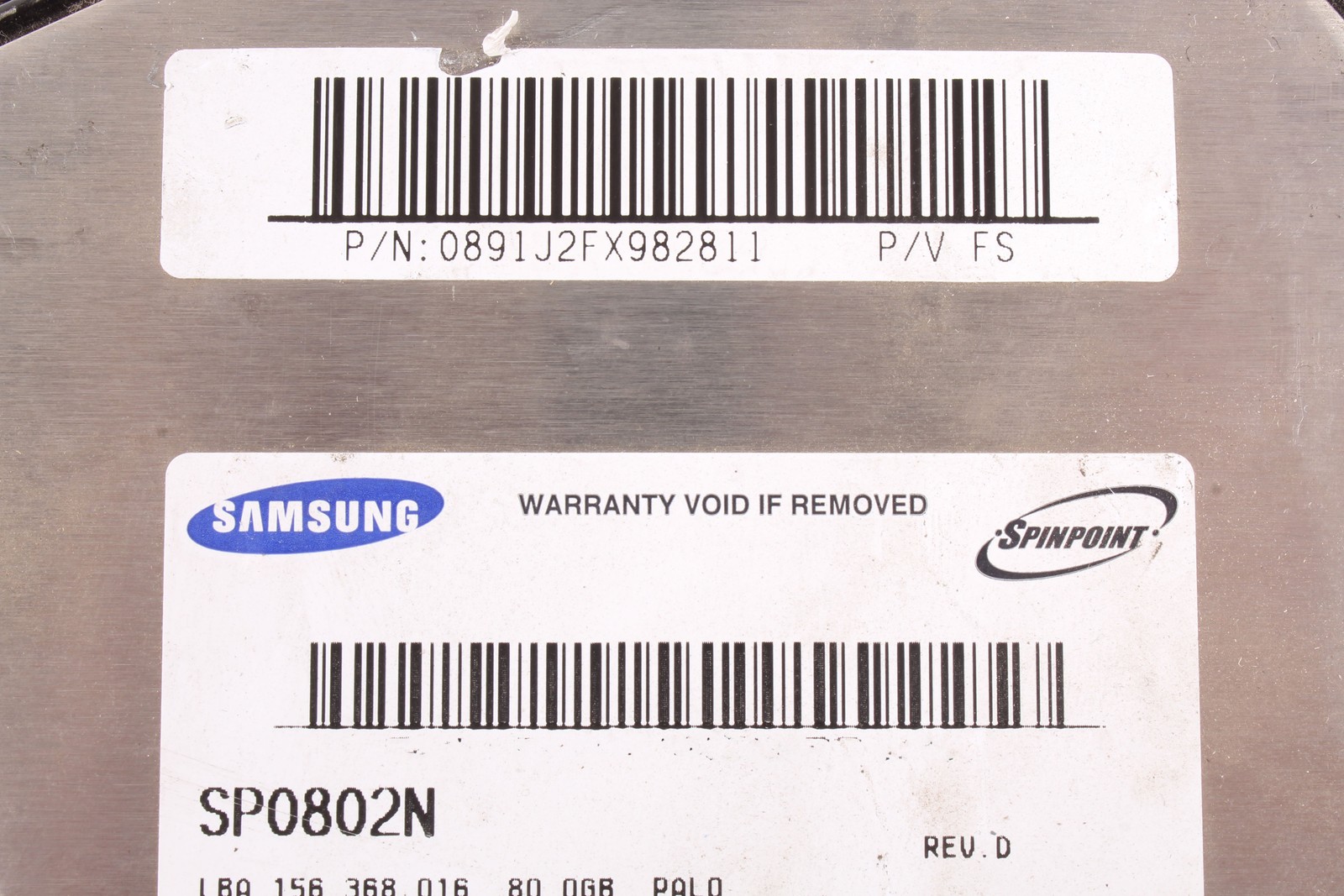 SP0802N E-H011-03-1487 80GB SAMSUNG – Used – 3 Months Warranty