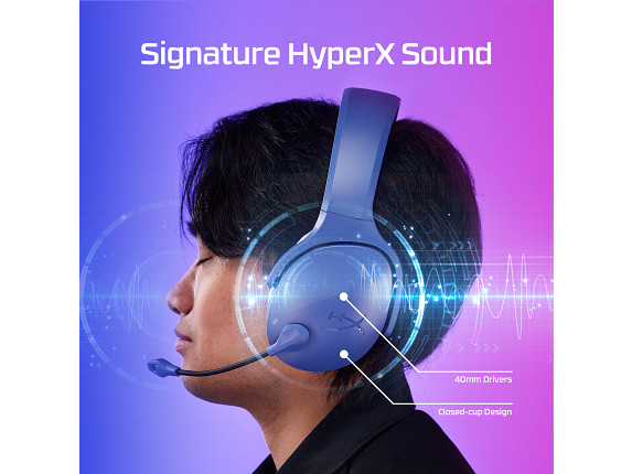 HyperX Cloud Jet – Wireless Gaming Headset (Light Blue)