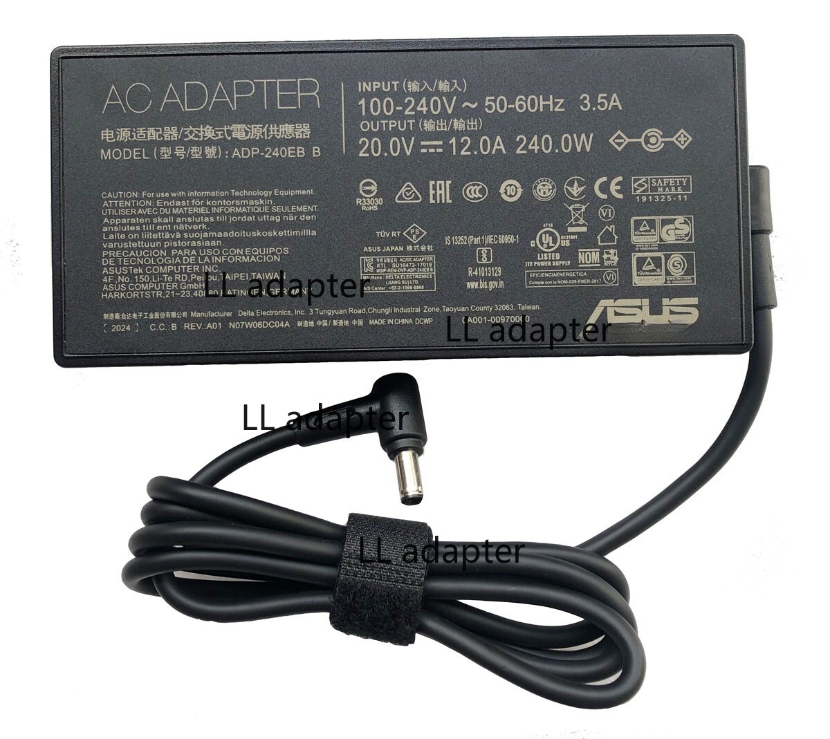 20V 12A 240W AC Charger Adapter For Asus TUF Gaming A16 FA617 FA617NS FA617XS