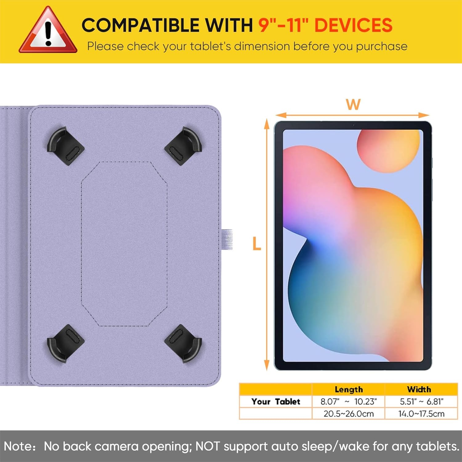 Universal Case for 9-11 inch Tablet Multi-Angle Viewing Stand Cover for ECOPAD