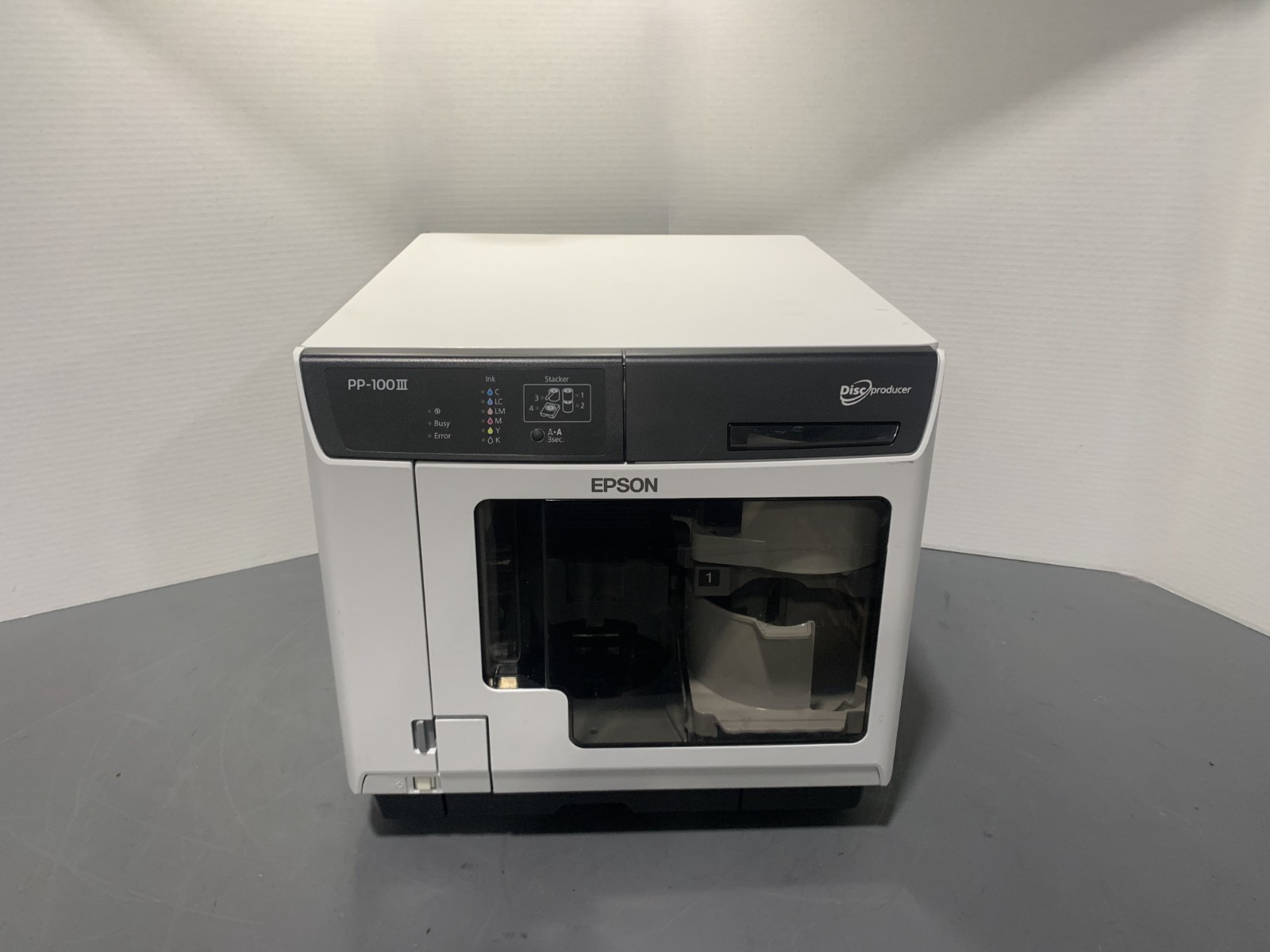 Epson PP-100III N181A Disc Producer DVD/Blu-Ray Disc Printer Power Tested