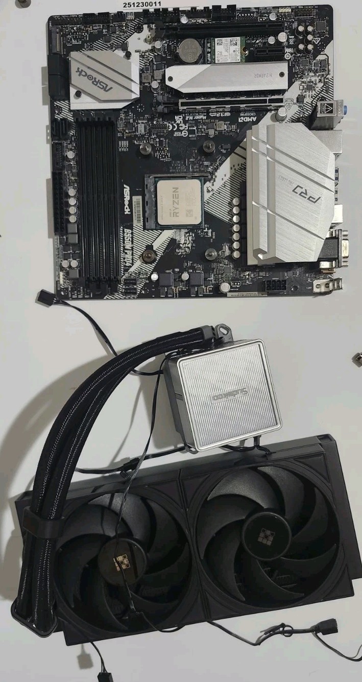 ASRock B550M Pro4 + AMD Ryzen 5 3600X + 240mm AIO CPU Cooler Combo | M.2 Wifi