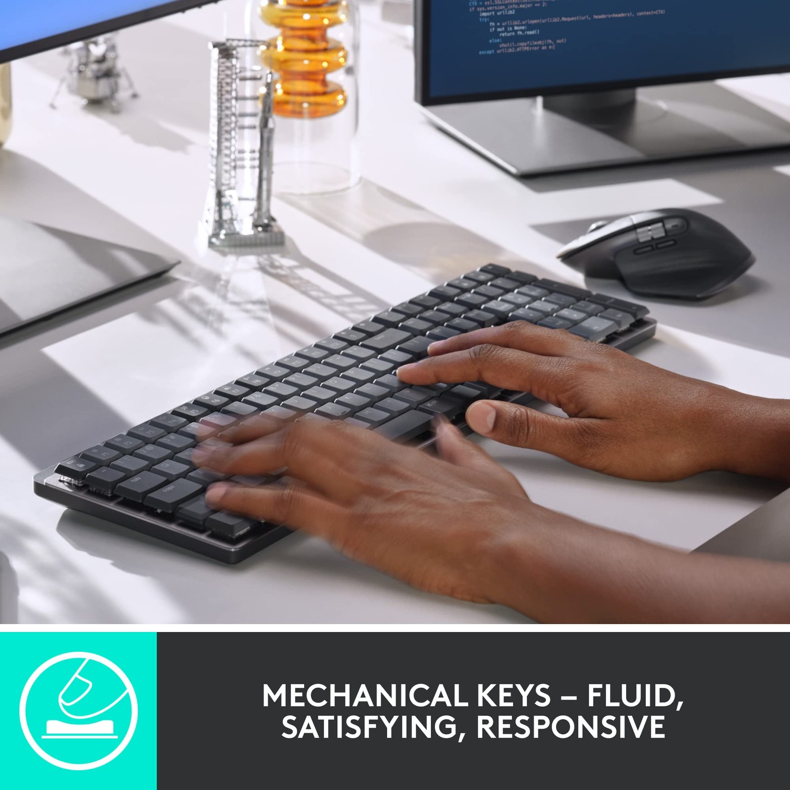 Logitech MX Mechanical Wireless Illuminated Performance Keyboard Tactile