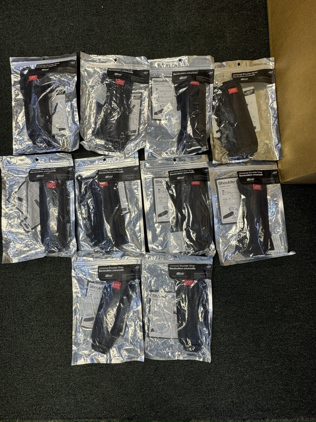 Qty 10 Joy Factory Universal Adjustable Shoulder Straps For Ipads/Tablets Open B