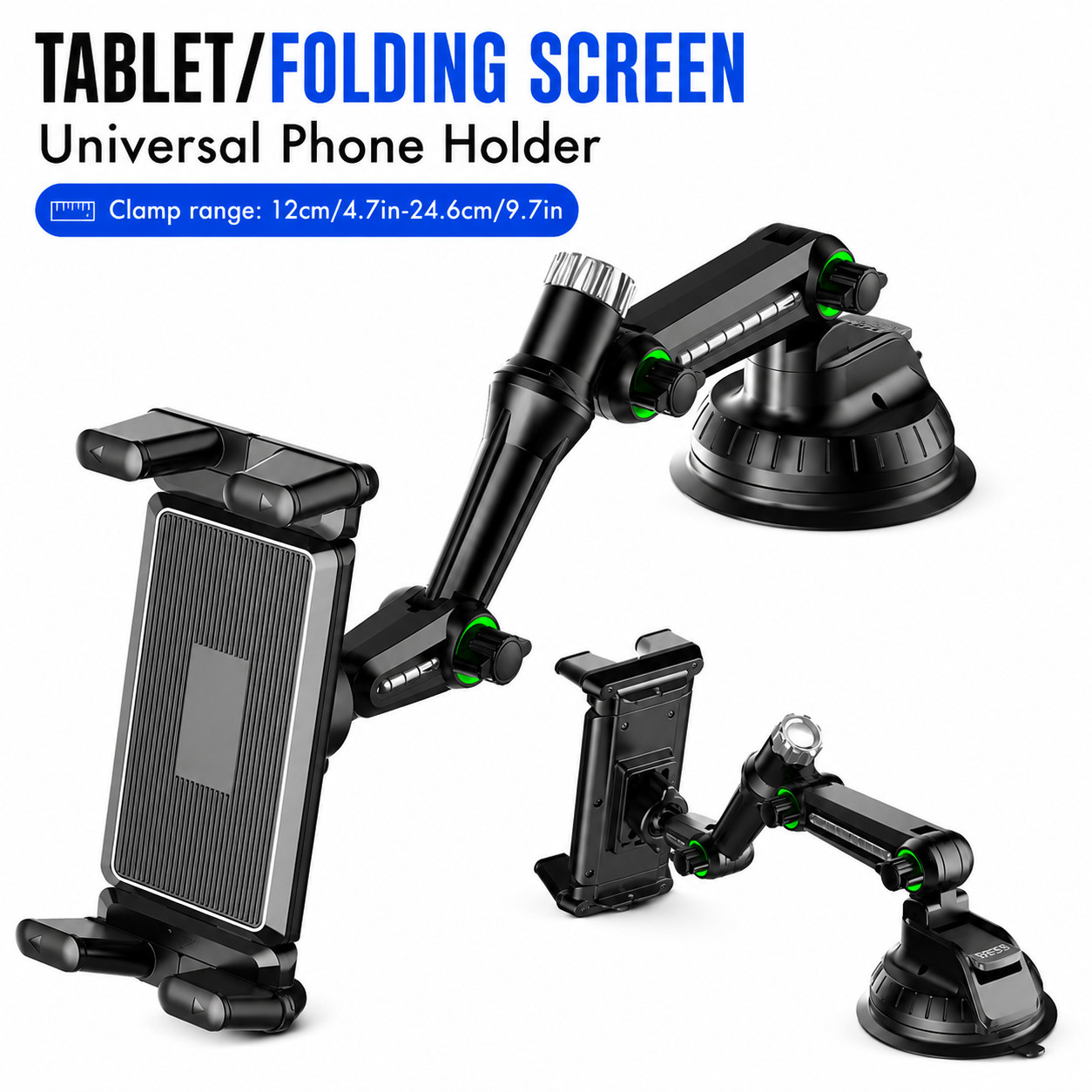 Tablet Mount for Truck Heavy Duty Suction Base Phone Holder for Car Dashboard