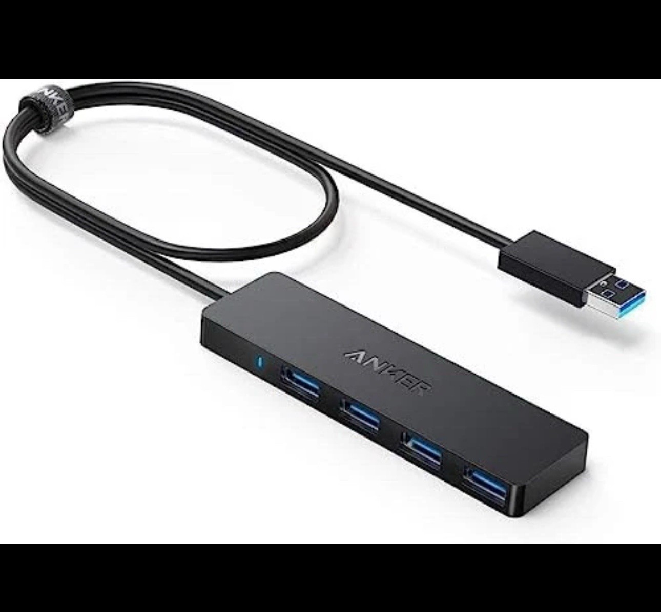 Anker USB Hub 4 Ports USB 3.0 Hub USB Splitter A7516 – BLACK