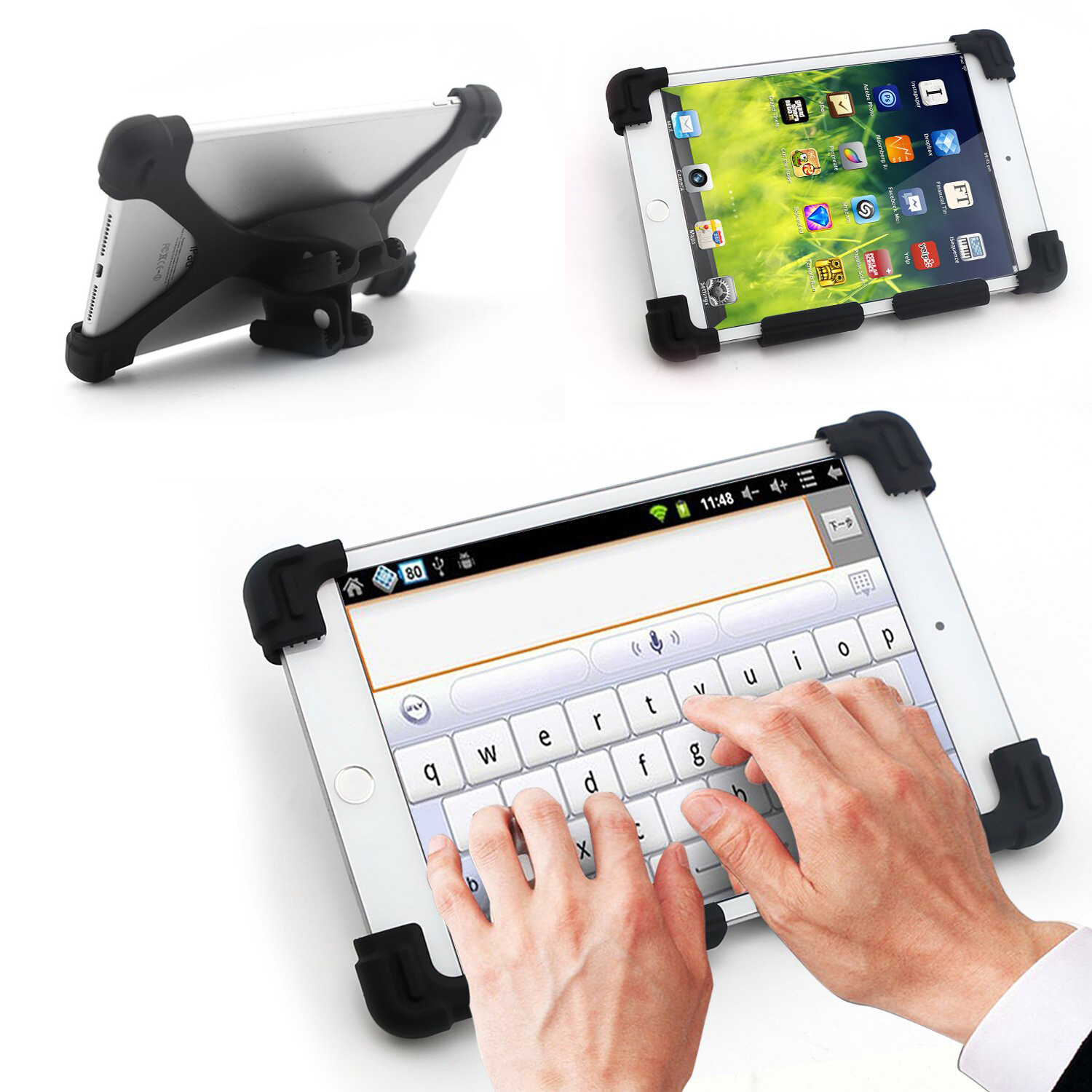 Universal Adjustable PU Leather Stand Case Cover For Android Tablet 10.1″ 7″ 8″