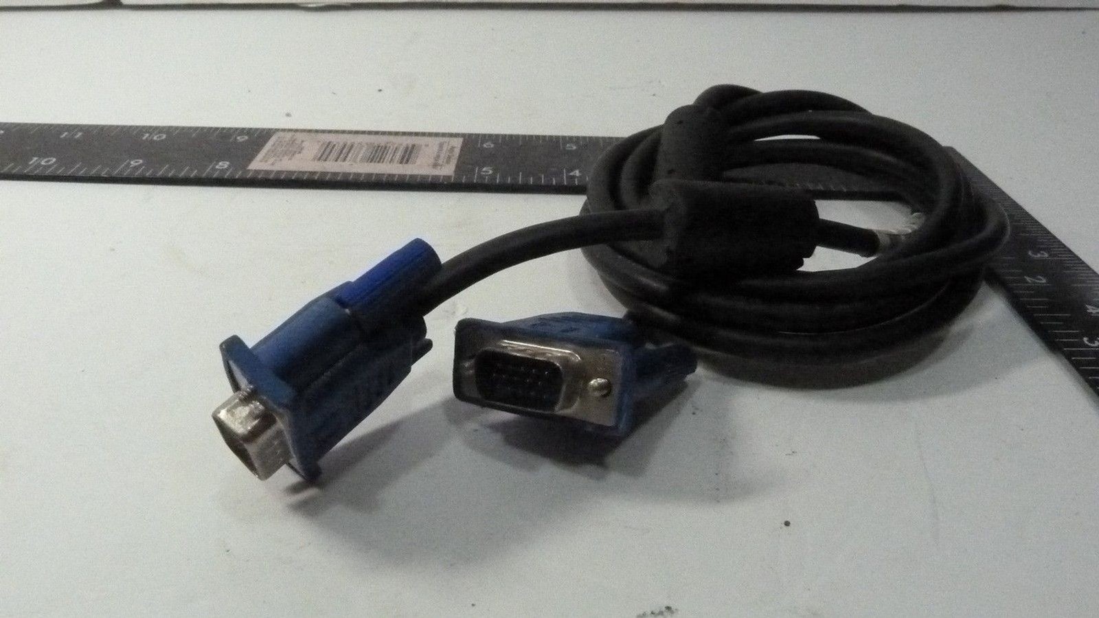 VGA SVGA Cable D-Sub 15-Pin Male To Male Blue Monitor Video Cable Shielded