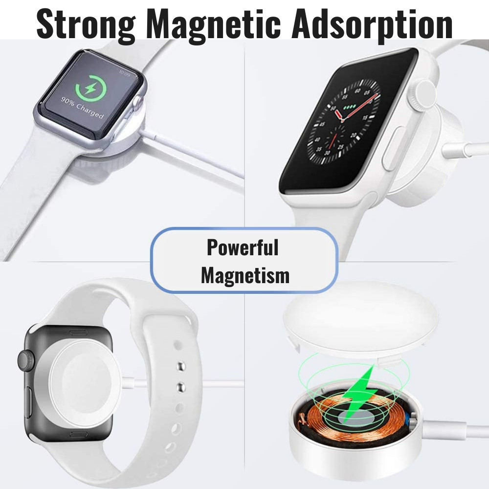 Magnetic USB-C Fast Charger Adapter Cable For Apple Watch iPhone 14 13 12 11