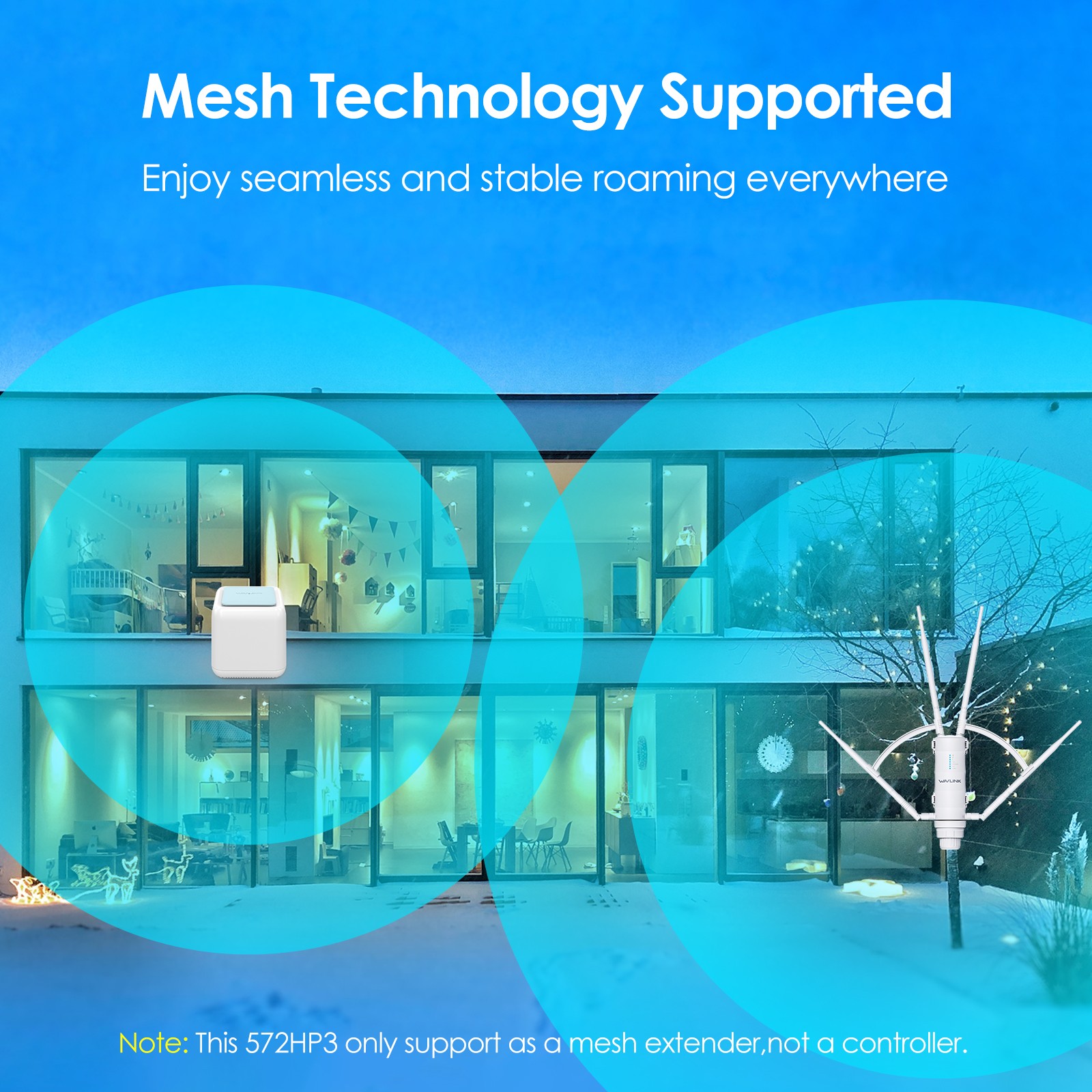 Long Range Outdoor WiFi Extender N300/AC1200 WiFi Repeater Signal Booster Router