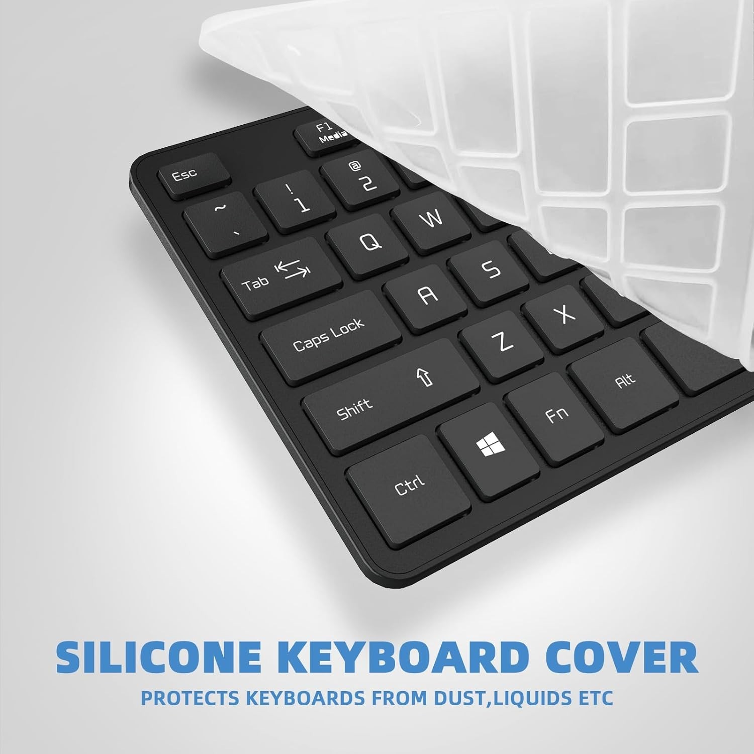 2 PCs B.FRIENDIT USB Wired Keyboard for windows,Comfortable Quiet Chocolate Keys
