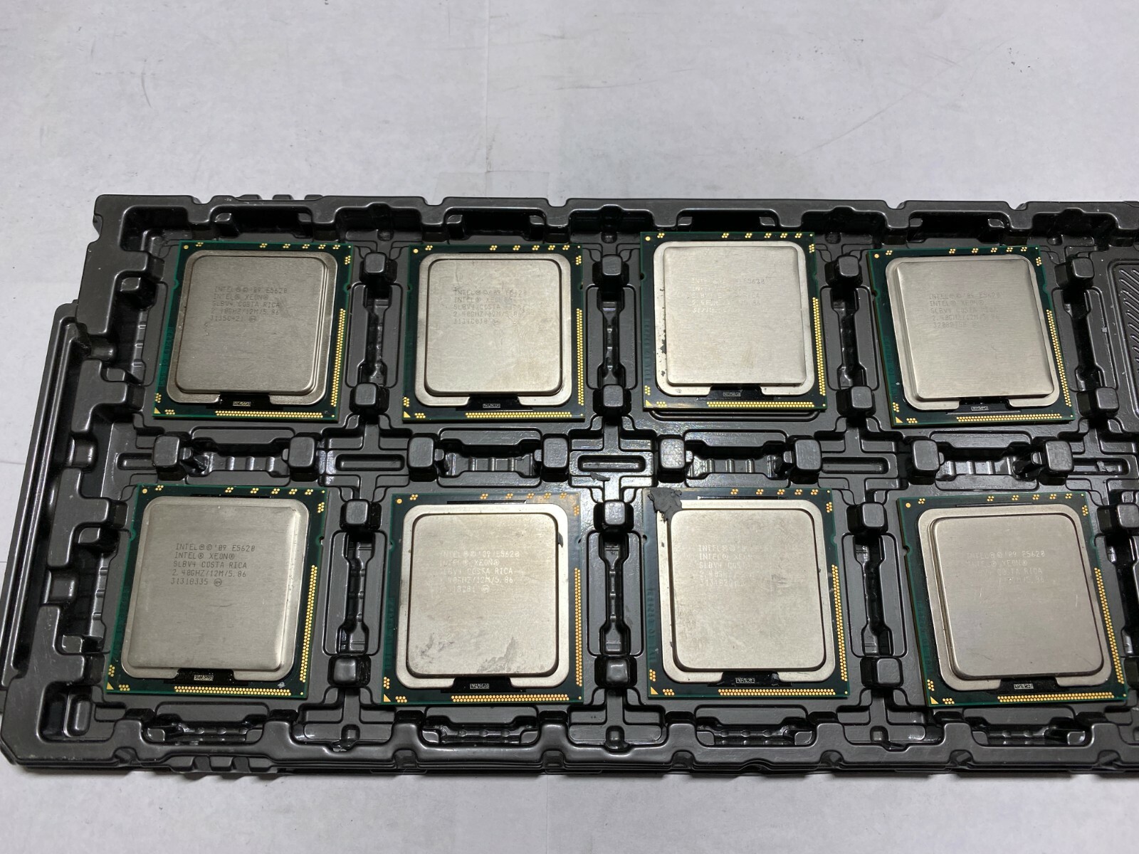 INTEL 09 E5620 INTEL XEON SLBV4 COSTA RICA 2.40 GHZ/12M/5.86 3131B335 Lot of 8