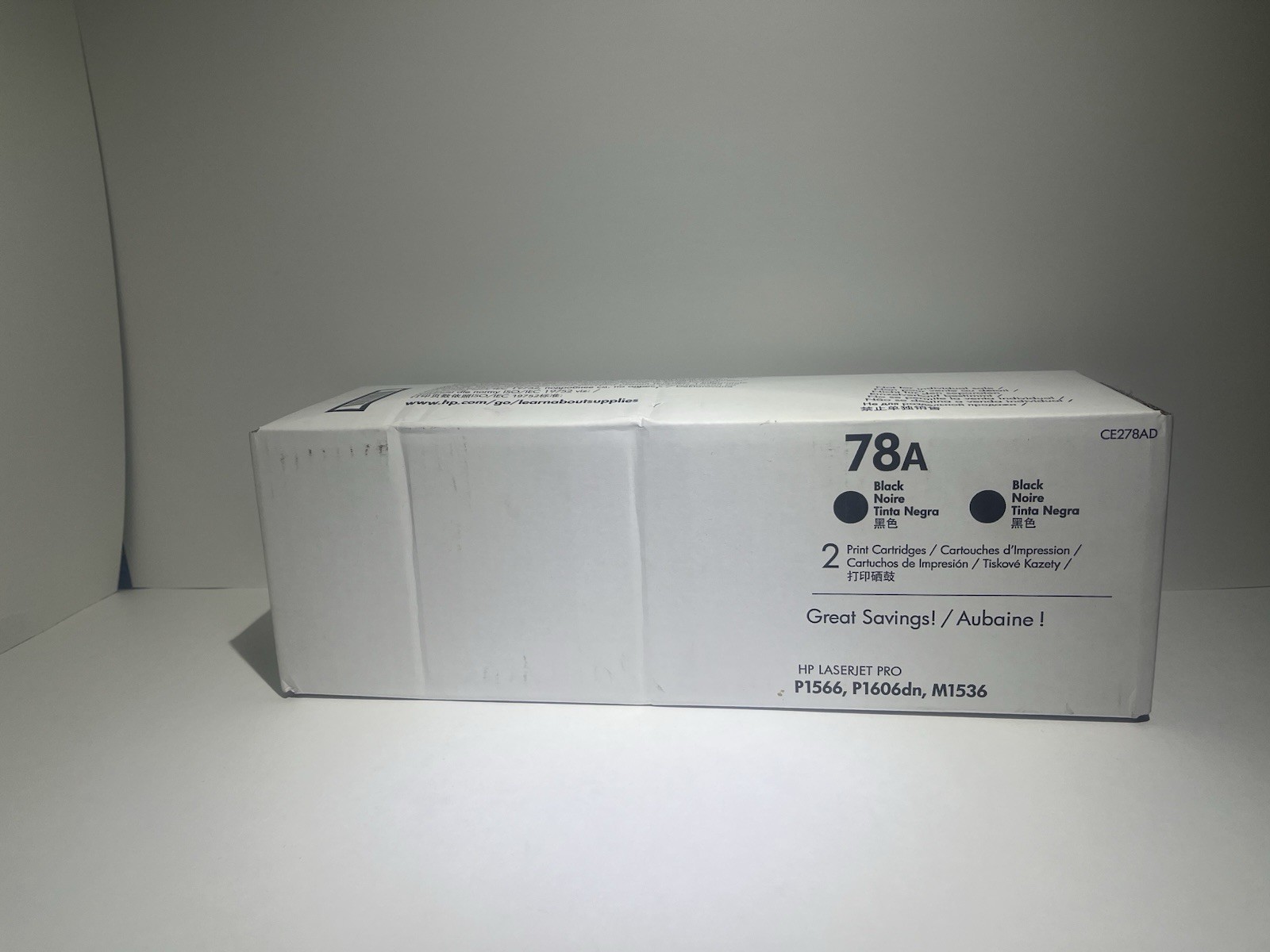 Genuine HP 78A Black Toner Cartridge CE278AD LaserJet Pro. Sealed, Unknown Date