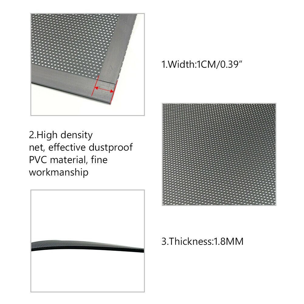 1Pc 12*24cm Computer PC Cooling Fan Magnetic PC Dust Filter Case Mesh Net Cover