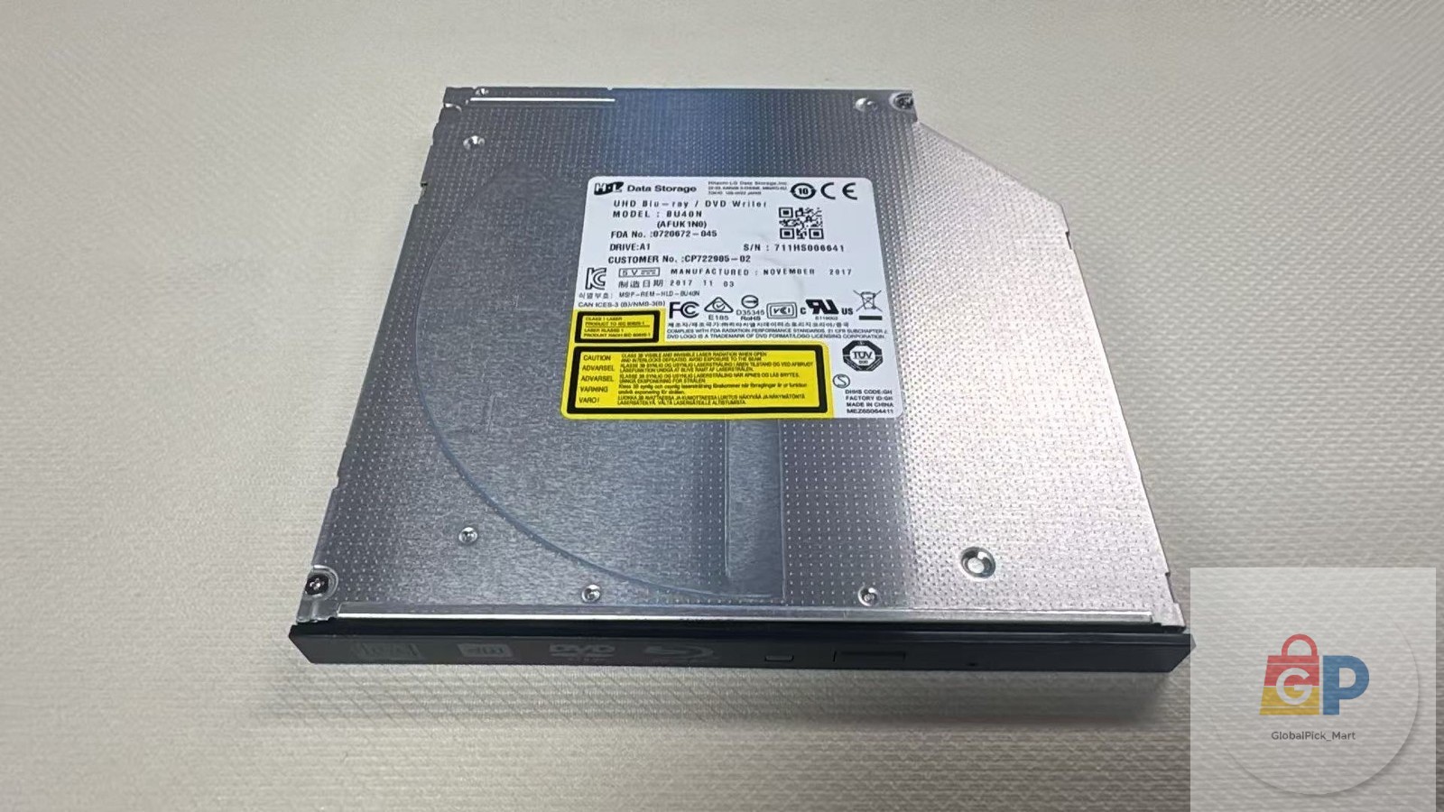HL BU40N 6X SATA Ultra Slim Internal UHD Blu-ray / DVD Writer