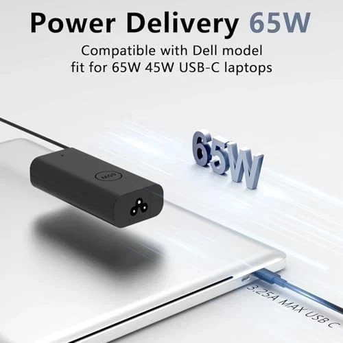 Replacement for Dell Laptop Charger 65W USBCCompatible with All Dell Computer…