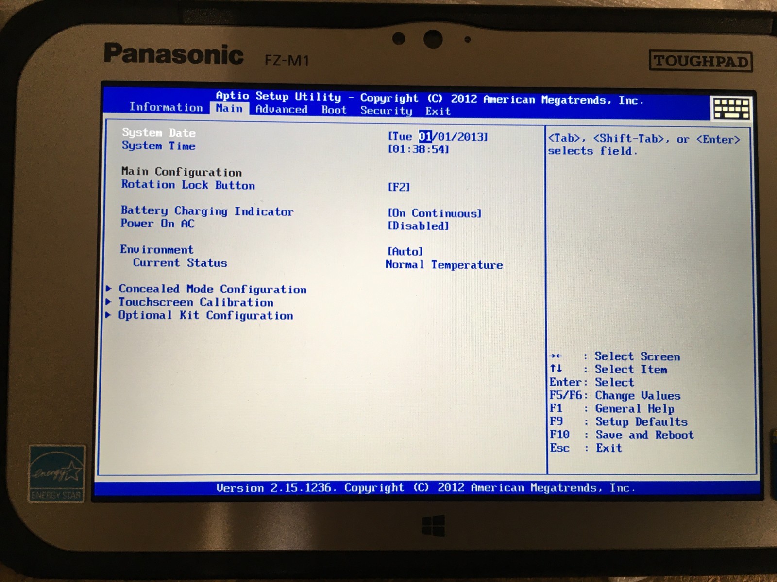 0 Hours Panasonic TOUGHPAD FZ-M1 7″ Core i5-4302Y 1.60GHz 128GB 8GB RAM Win10