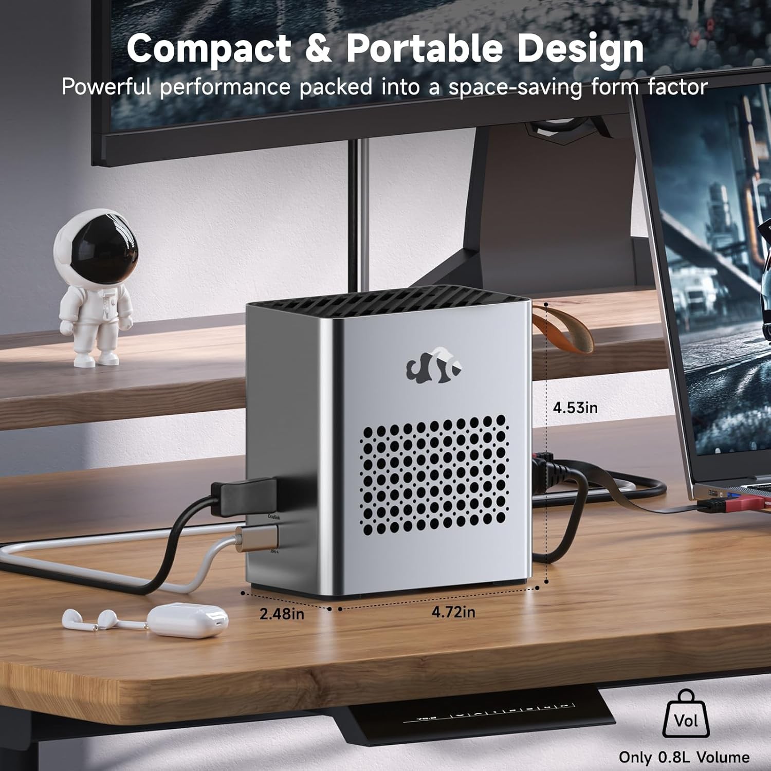 NIMO 15.6 LightGaming Creator Laptop AMD R7 8745HS 32GB RAM 1TB SSD w/ eGPU Dock