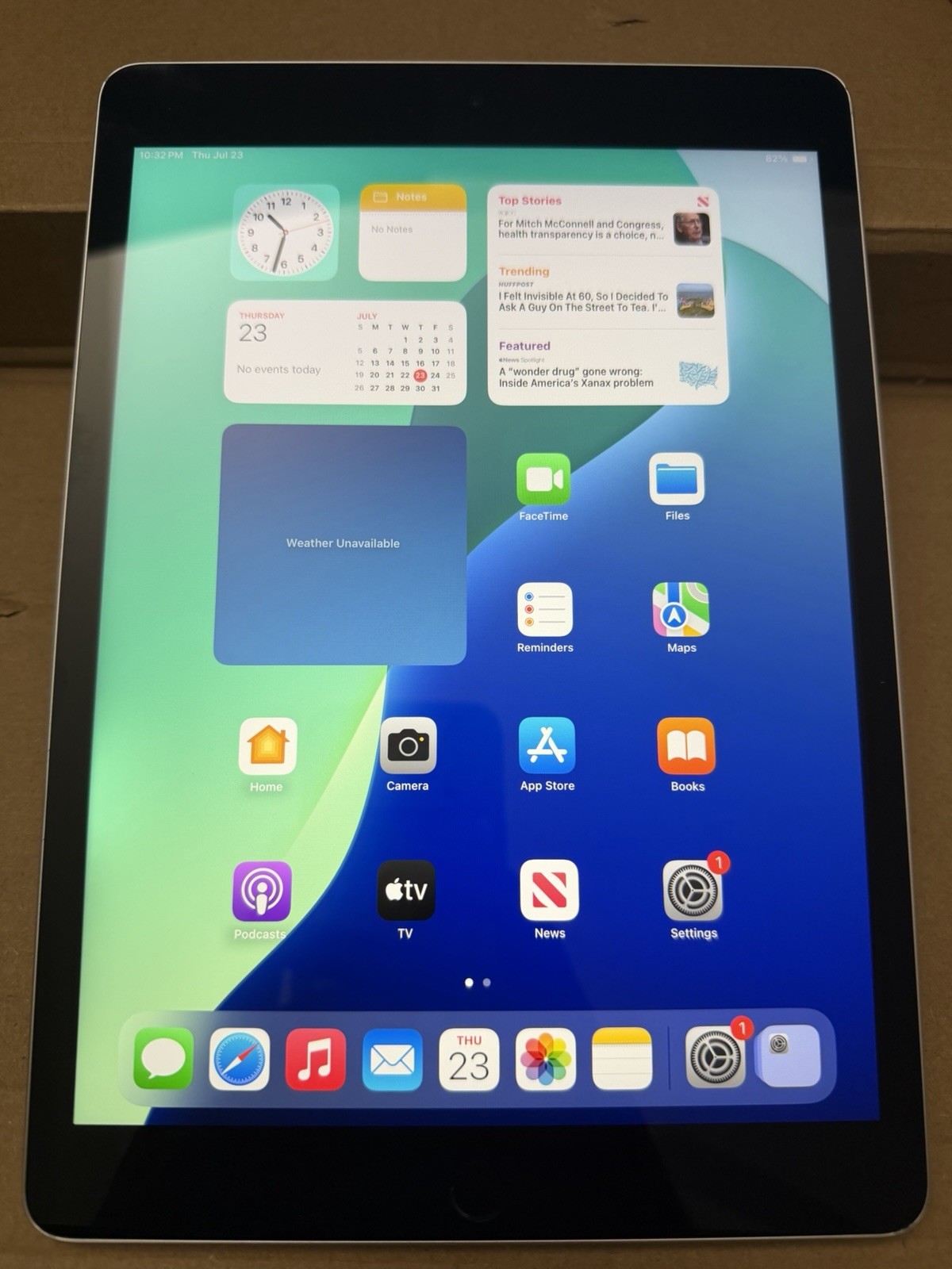 Apple iPad 9th Gen 64GB Silver Wi‑Fi iPadOS Tablet MK2L3LL/A