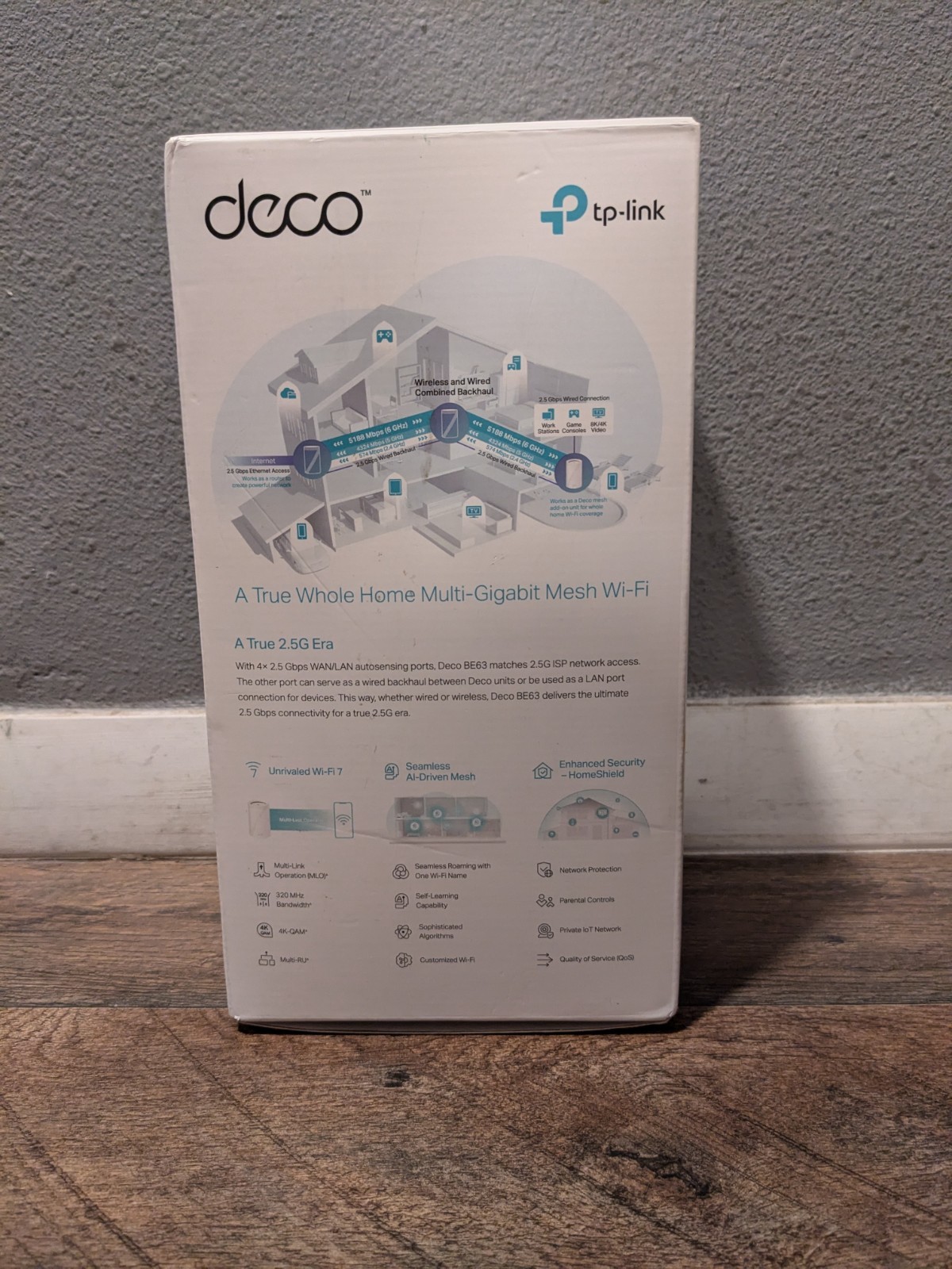 TP-Link Deco BE63 BE10000 Tri-Band WiFi 7 Mesh Router 2.5GbpsPorts 1 Pack TESTED