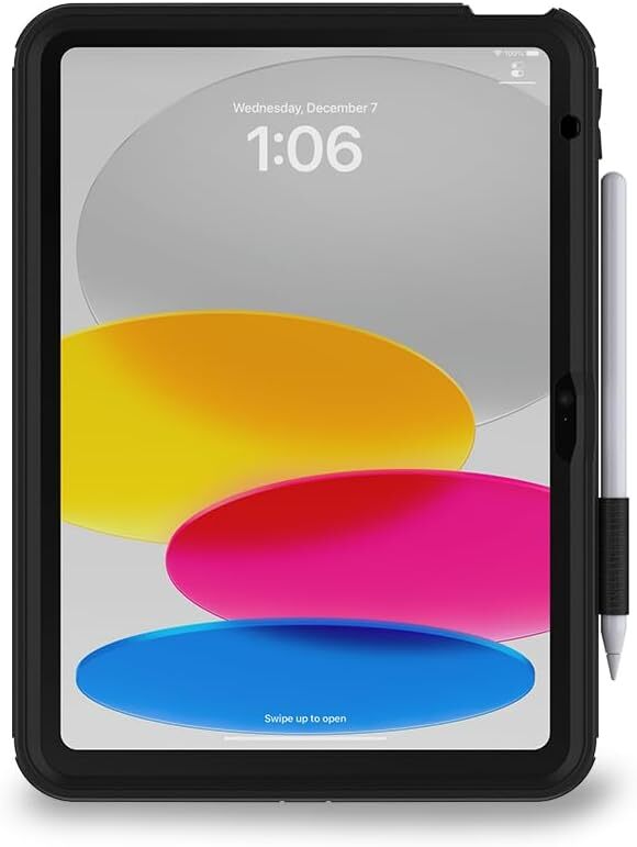 OtterBox – Defender Series iPad Case for 10th Gen – Protective Tablet Case Black