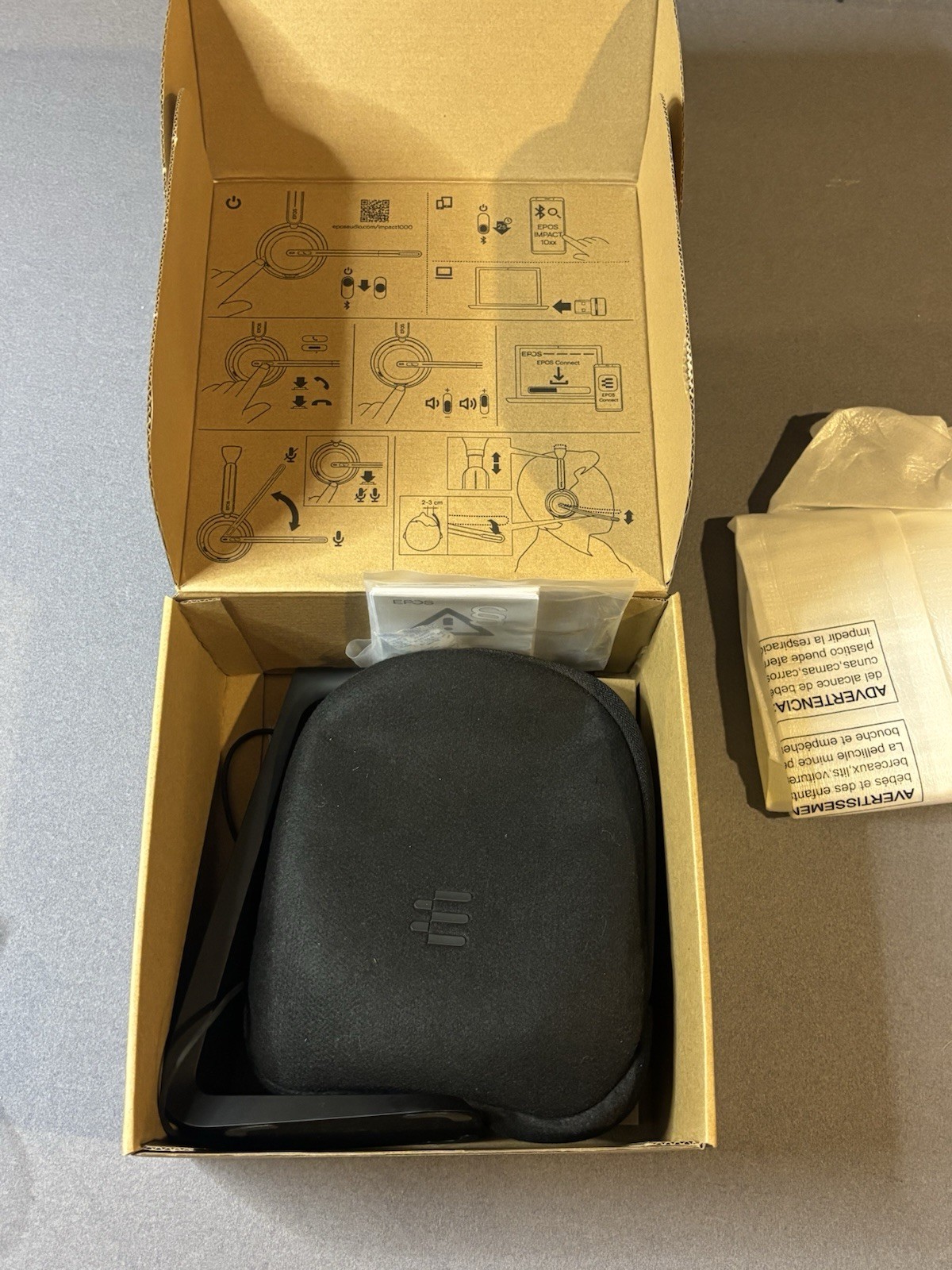 EPOS IMPACT 1061T Wireless Bluetooth Headset w/ Charging Stand & Case