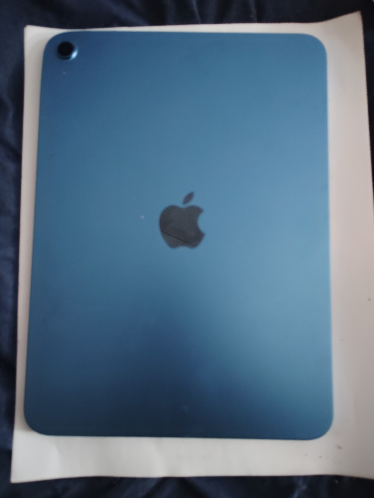 Apple Tablet Blue Color Portable Device Lightweight Design Sleek Modern Style