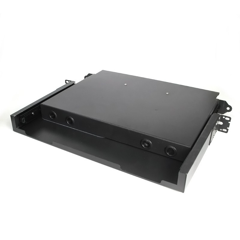 ODF 24 Port 19″ Fiber Patch Panel SC Fiber Splice Tray Box Optic Din Rail Inline