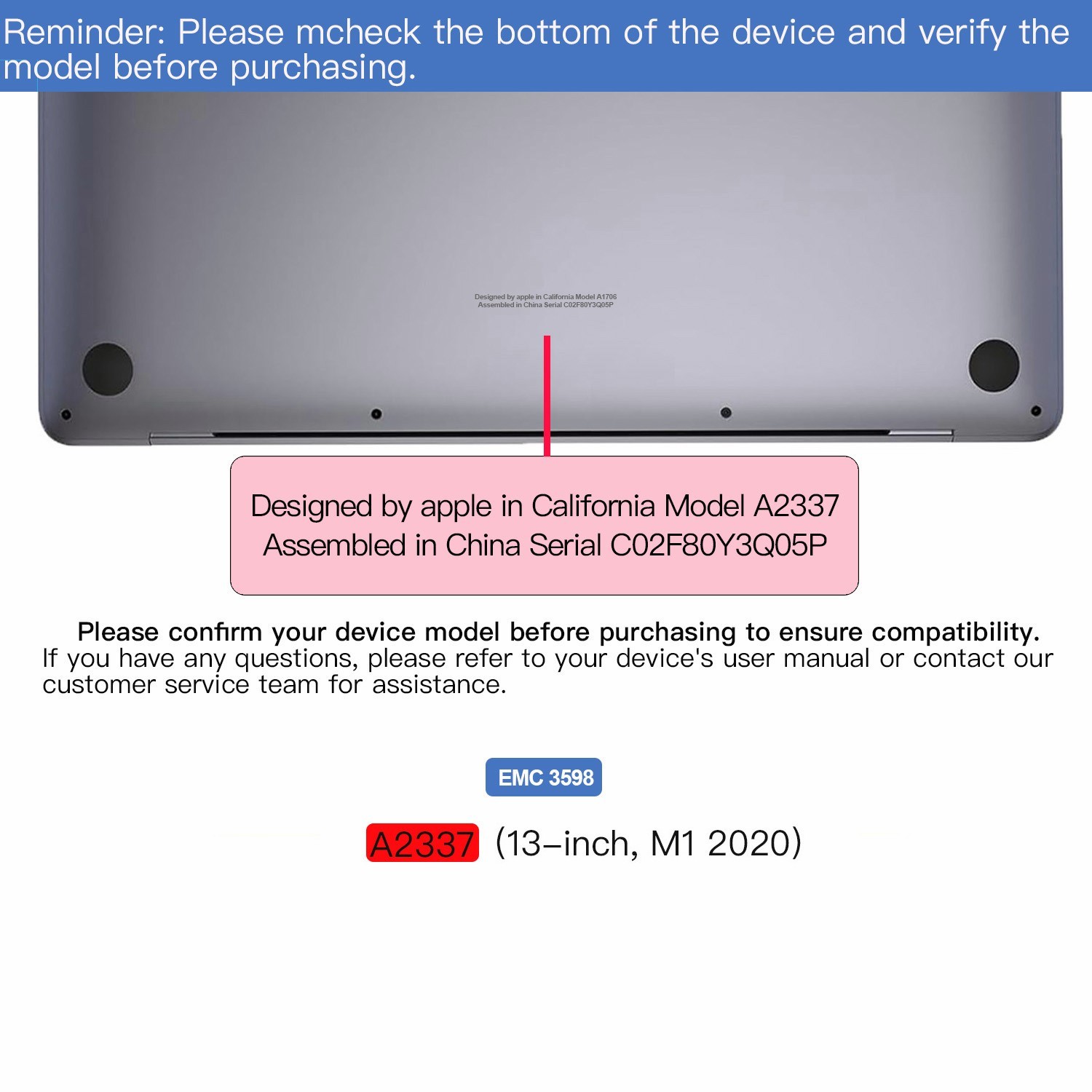 New For MacBook Air A2337 (13inch, M1 2020) LCD Screen Display Replacement A+++