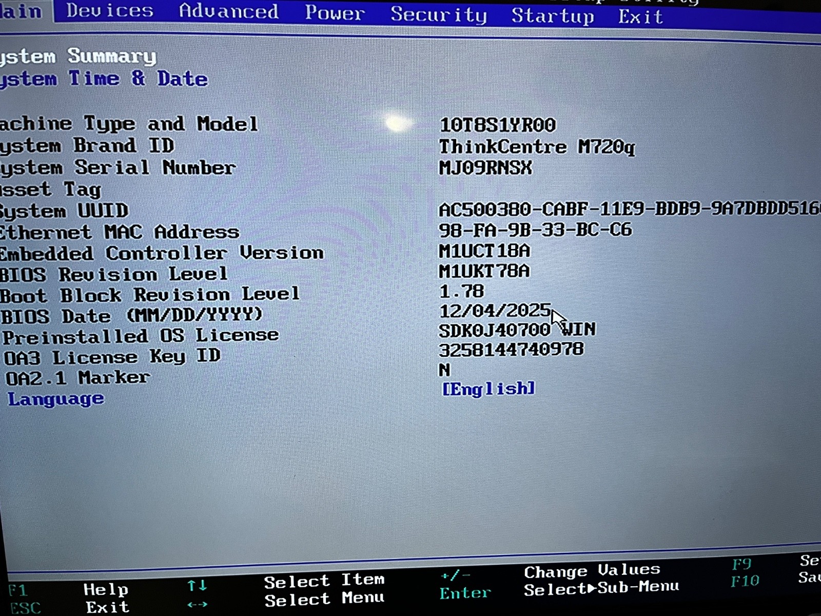 Lenovo ThinkCentre M720q Tiny i5-8400T 1.70 GHz 8 GB DDR4 – NO Hard Drive & PSU