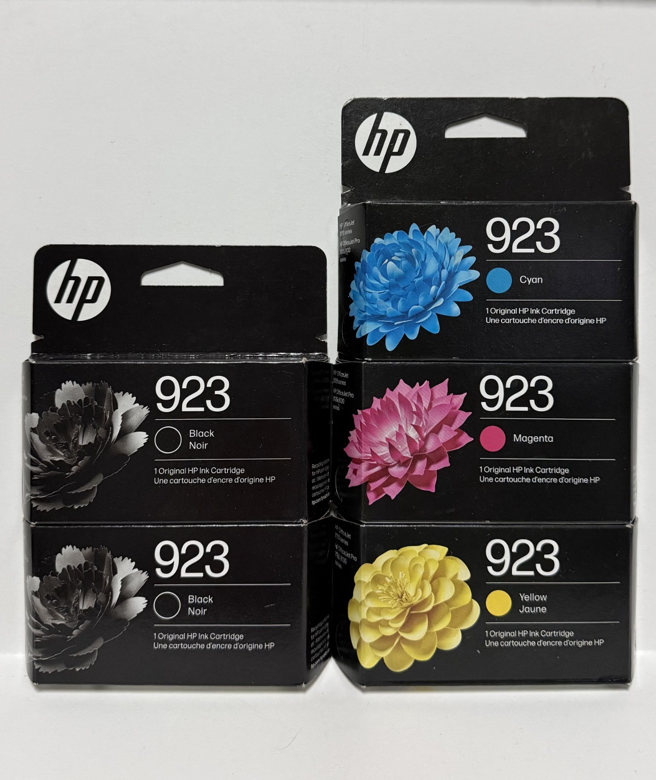 HP 923 5-PACK 2 Black, C/M/Y Ink Cartridges Exp 10/2026+