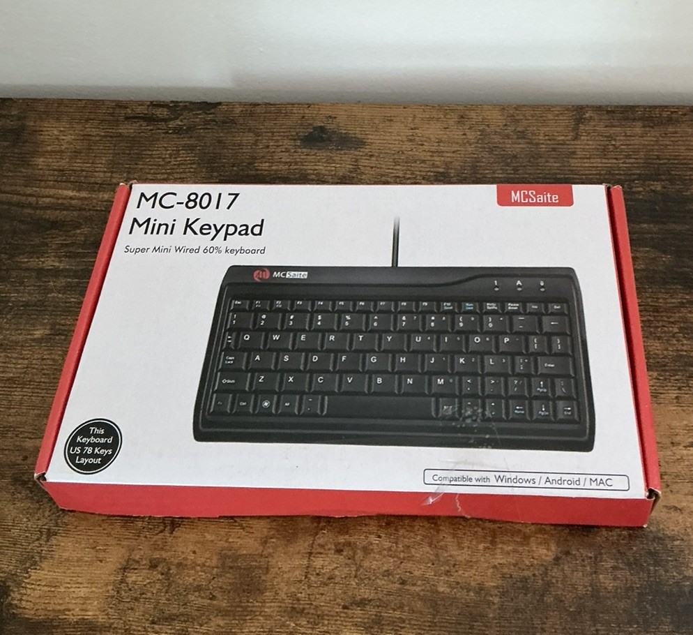 MC-8017 Wired 78 Keys USB Wired Mini Multimedia Keyboard for Laptops PC Computer