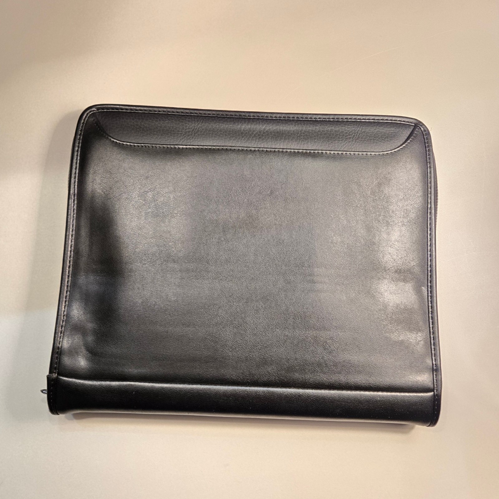 Allant Briefcase Black Synthetic Leather Fits Notebook & Tablet Zipper