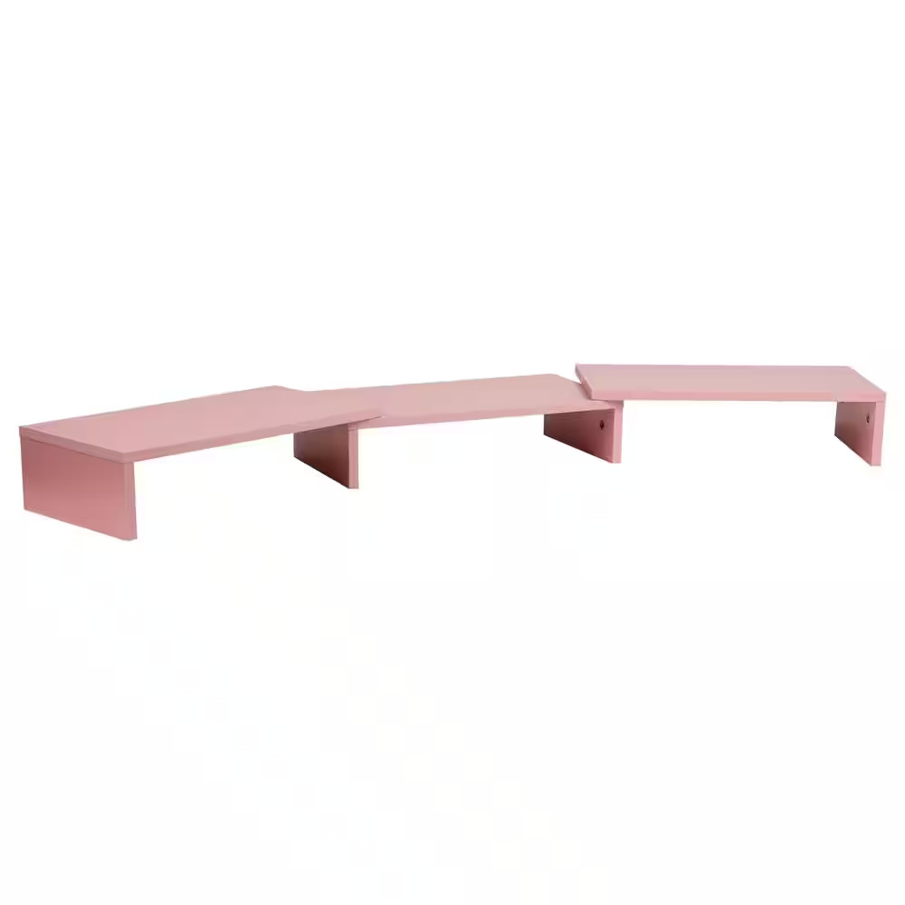 51.25 In. X 9.25 In. Wide Dual Monitor Stand, Desktop Organizer, Laptop Riser, M