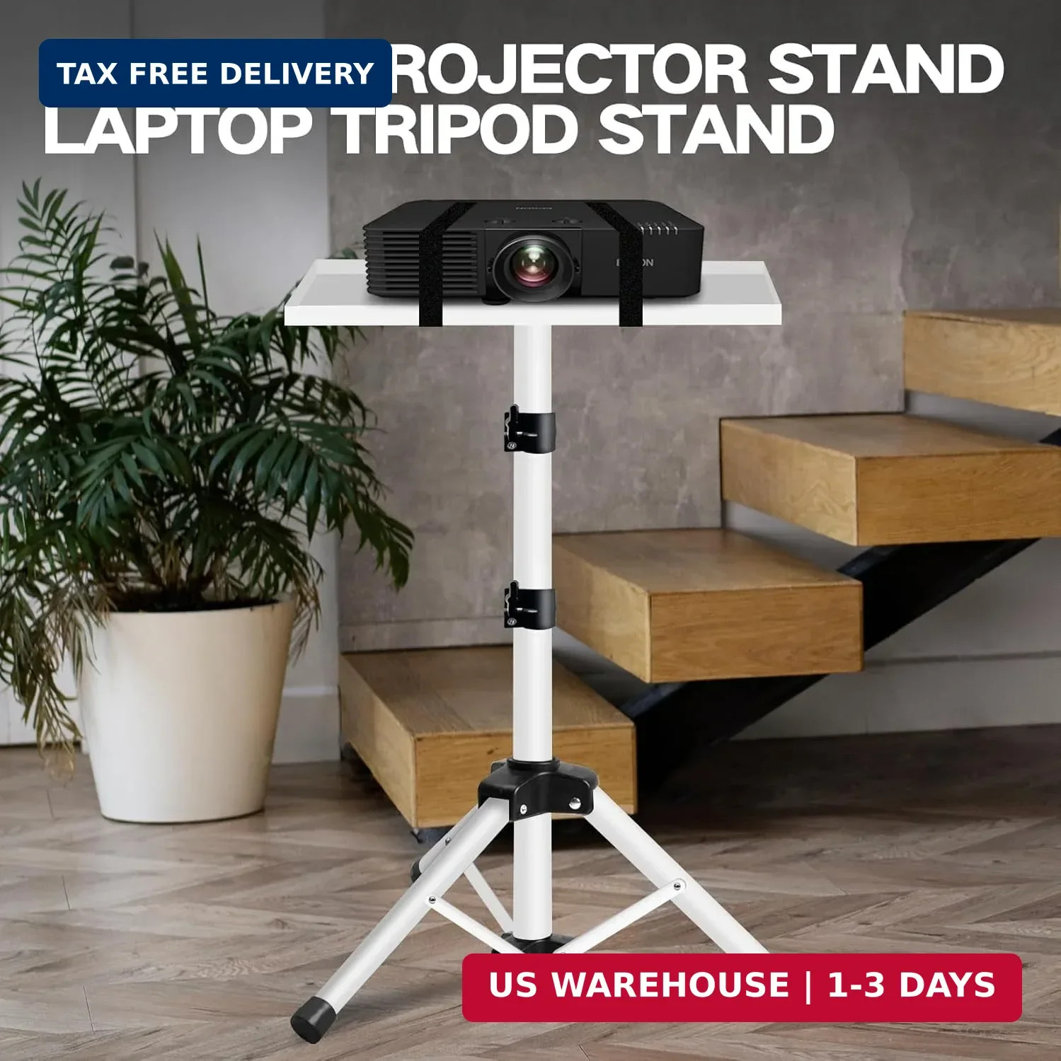 Projector Stand, 22 to 55 Inch Laptop Stand,Projector Tripod with Phone Holder,T
