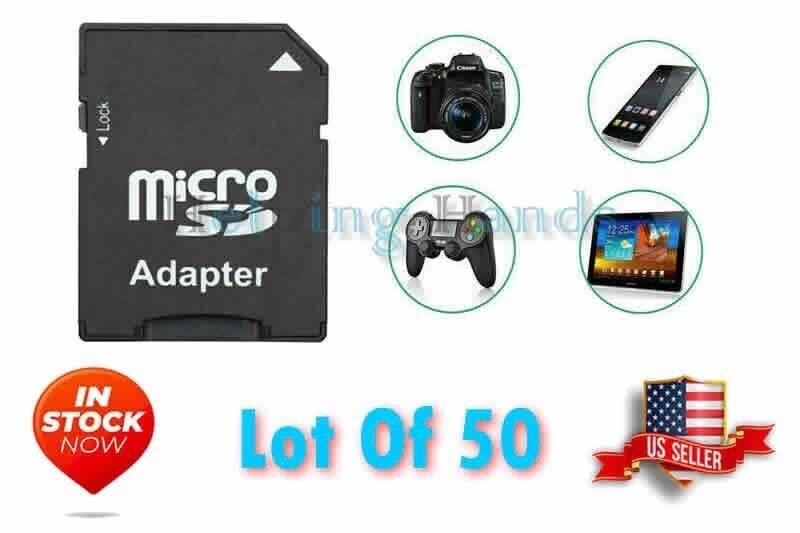 50 – NEW OEM microSD micro SD to SD SDHC SDXC Adapter fit 4GB 8GB 16GB 32GB 64GB