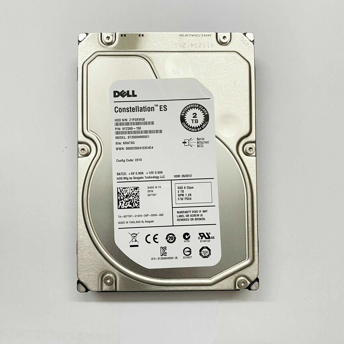 NEW FOR DELL Seagate ST2000NM0001 2TB SAS 7.2K 6Gb/s 3.5” HDD