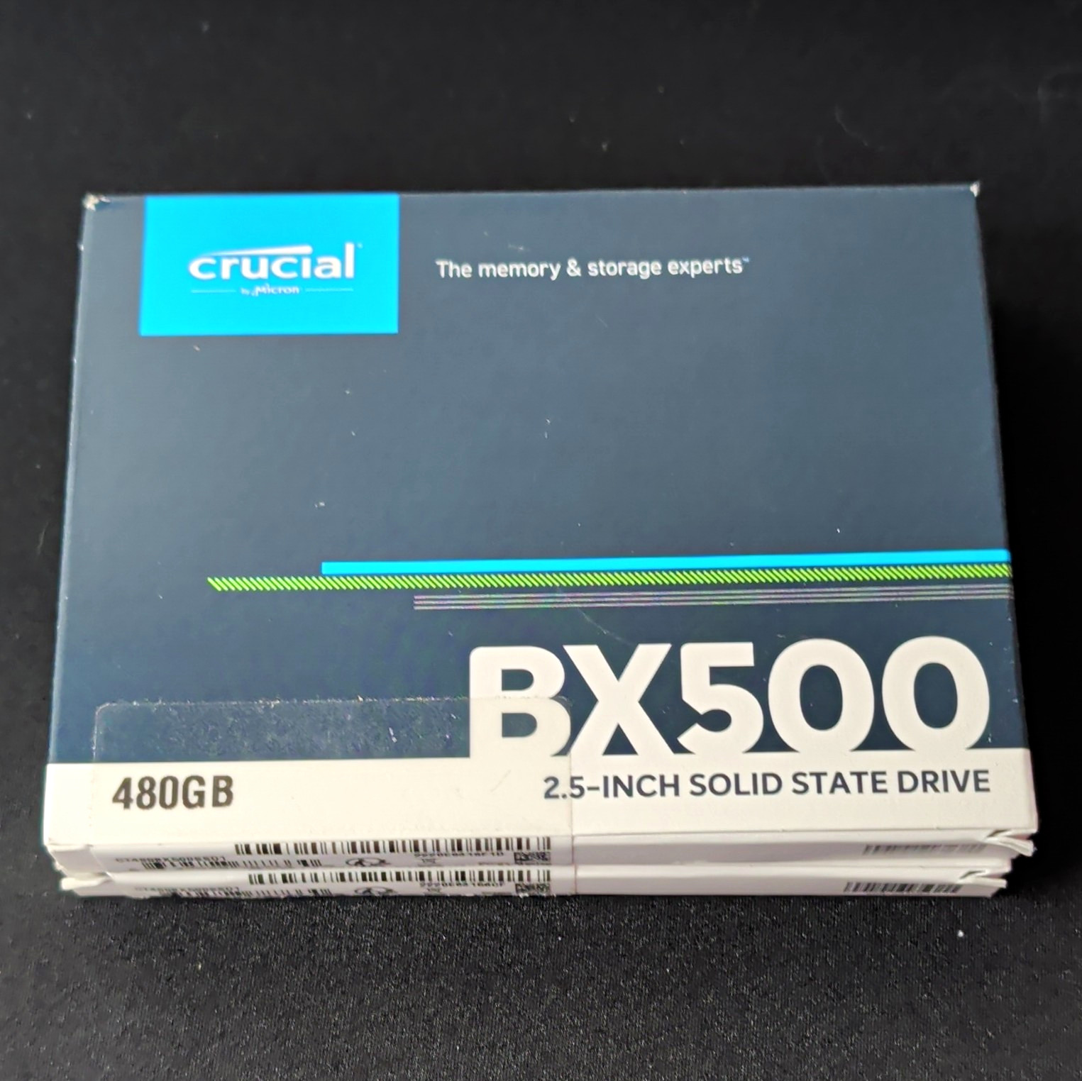 LOT OF 2 *BRAND NEW Crucial BX500 480GB 2.5″ SATA III 6Gb/s Internal SSD