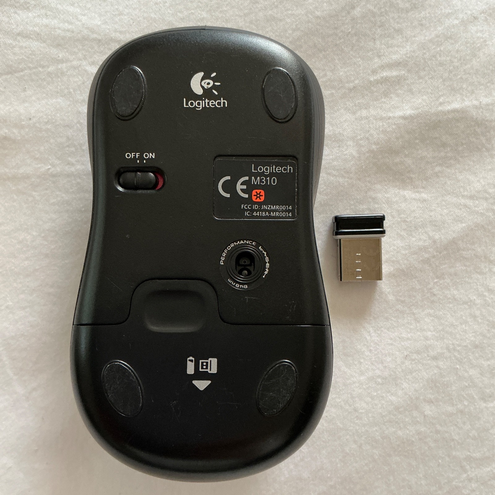 Logitech M310 Wireless Computer Mouse with USB Unifying Receiver VGOOD