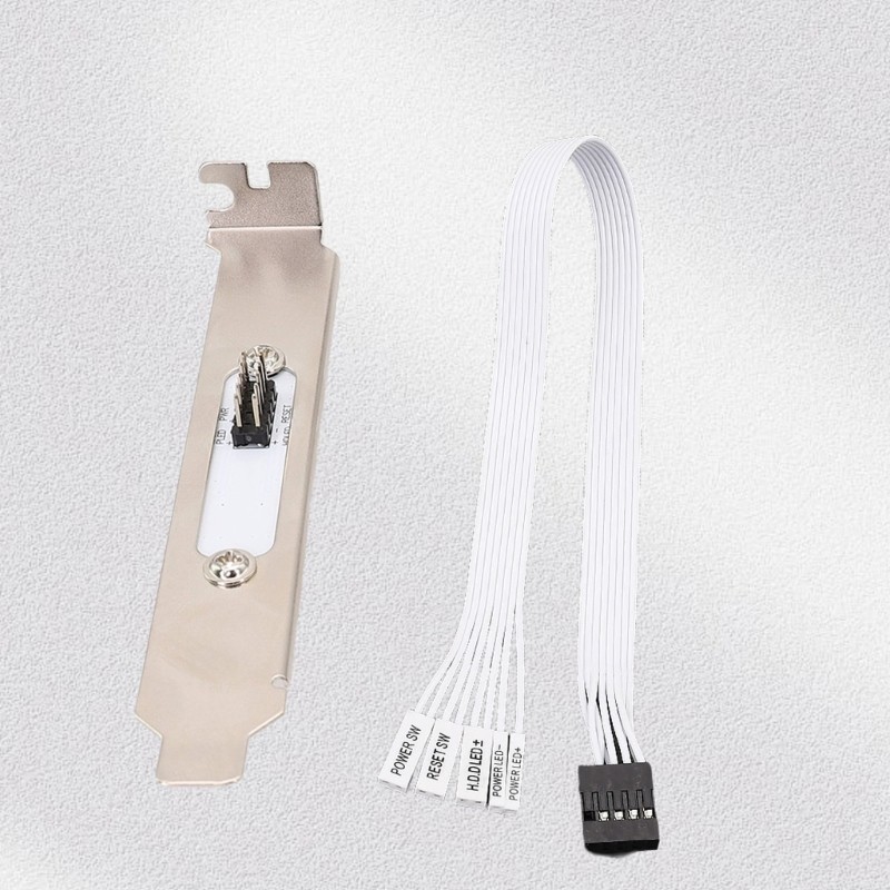PC Case PCIE Slot Cover With 30Cm Flat Cable Black Or White For MATX